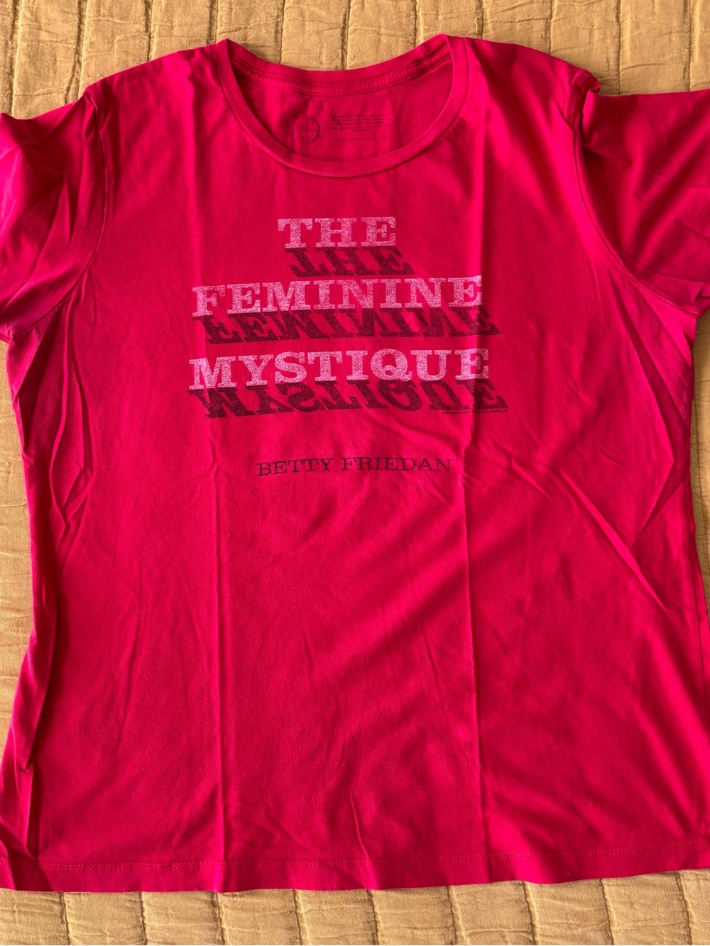 The Feminine Mystique book cover t-shirt from Out of Print